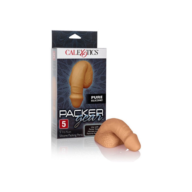 PACKING PENIS  PENE DE SILICONA 12.75CM CARAMELO