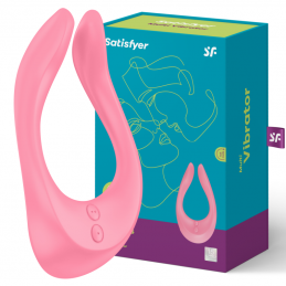 SATISFYER PRO TO GO 3 ESTIMULADOR Y VIBRADOR DOBLE - AZUL