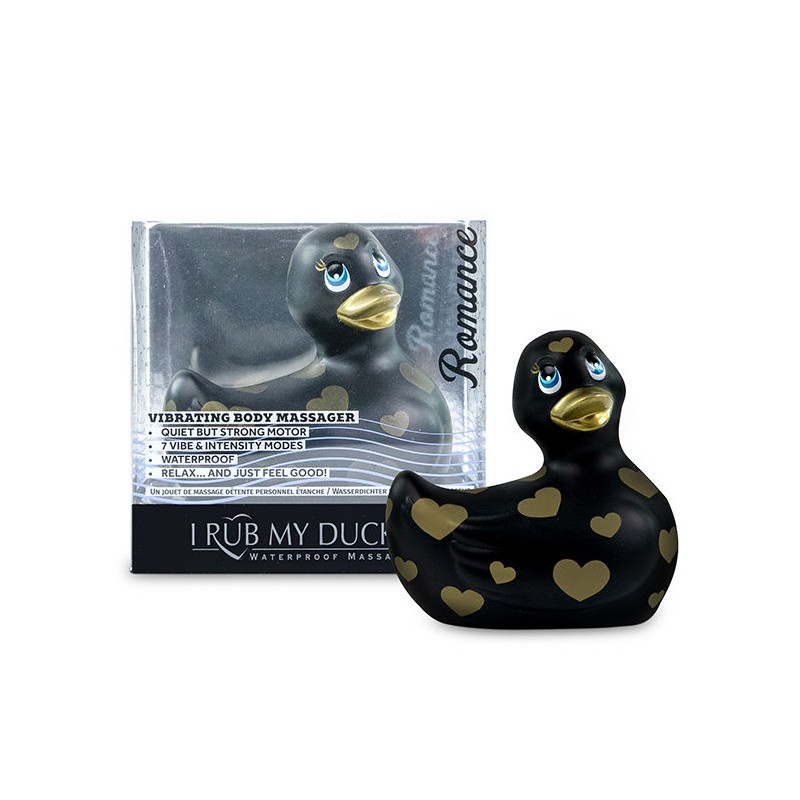 I RUB MY DUCKIE 2.0 | PATO VIBRADOR ROMANCE (BLACK & GOLD)