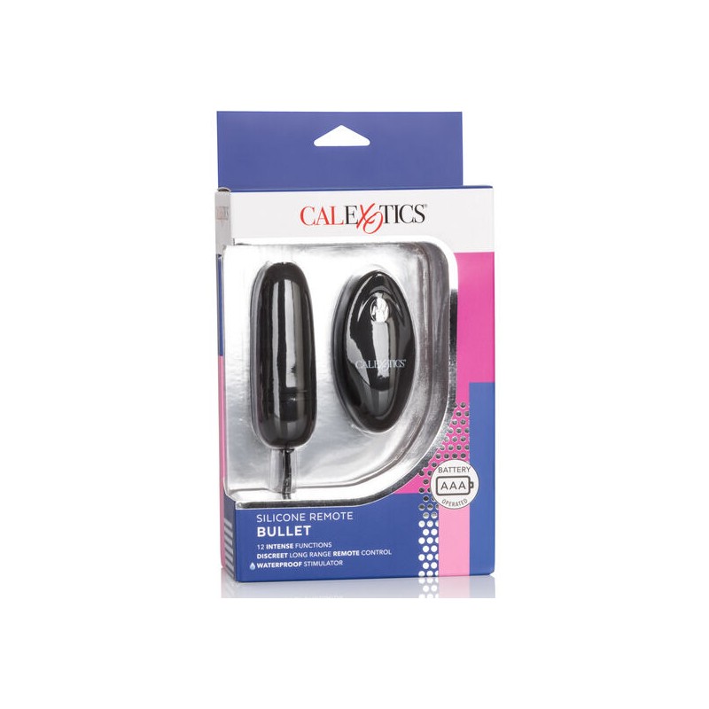 CALEX HUEVO VIBRADOR DE SILICONA CON MANDO NEGRO