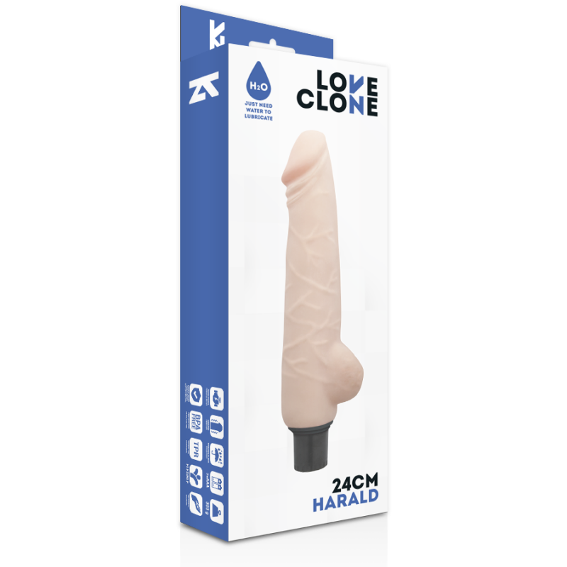 LOVECLONE HARALD SELF LUBRICATION VIBRADOR 24CM