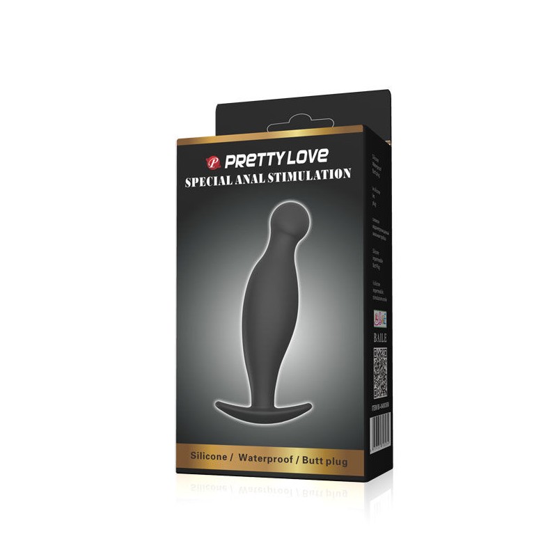 PRETTY LOVE PLUG ANAL SILICONA 11.7 CM NEGRO