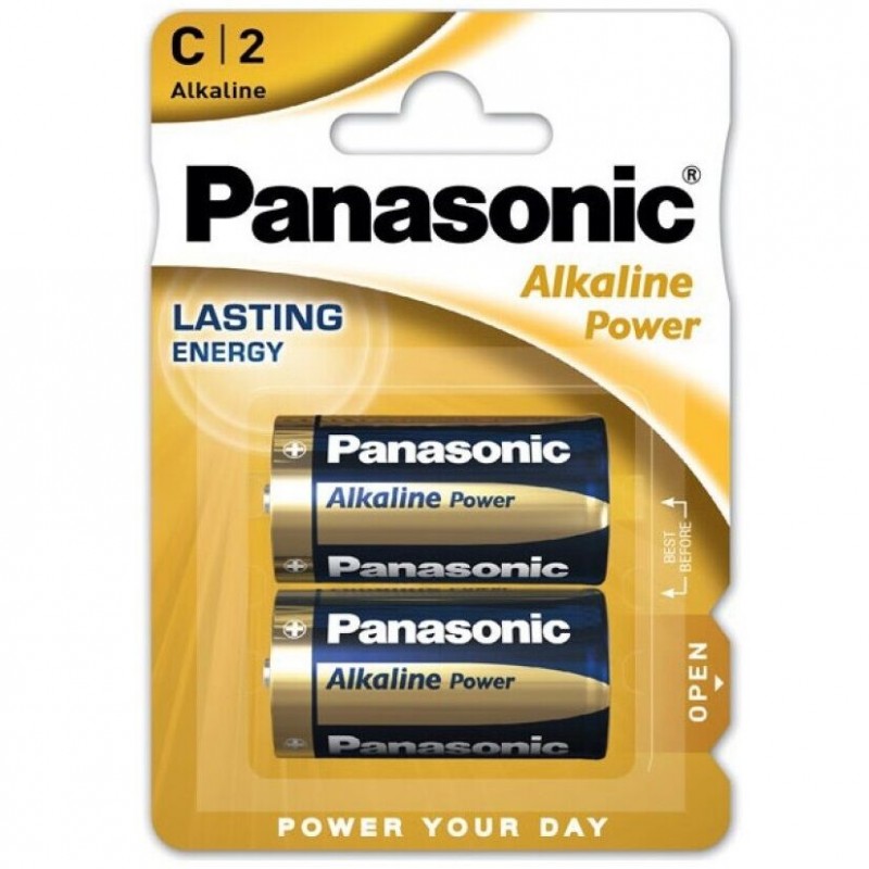 PANASONIC BRONZE PILA ALKALINA C LR14 BLISTER*2