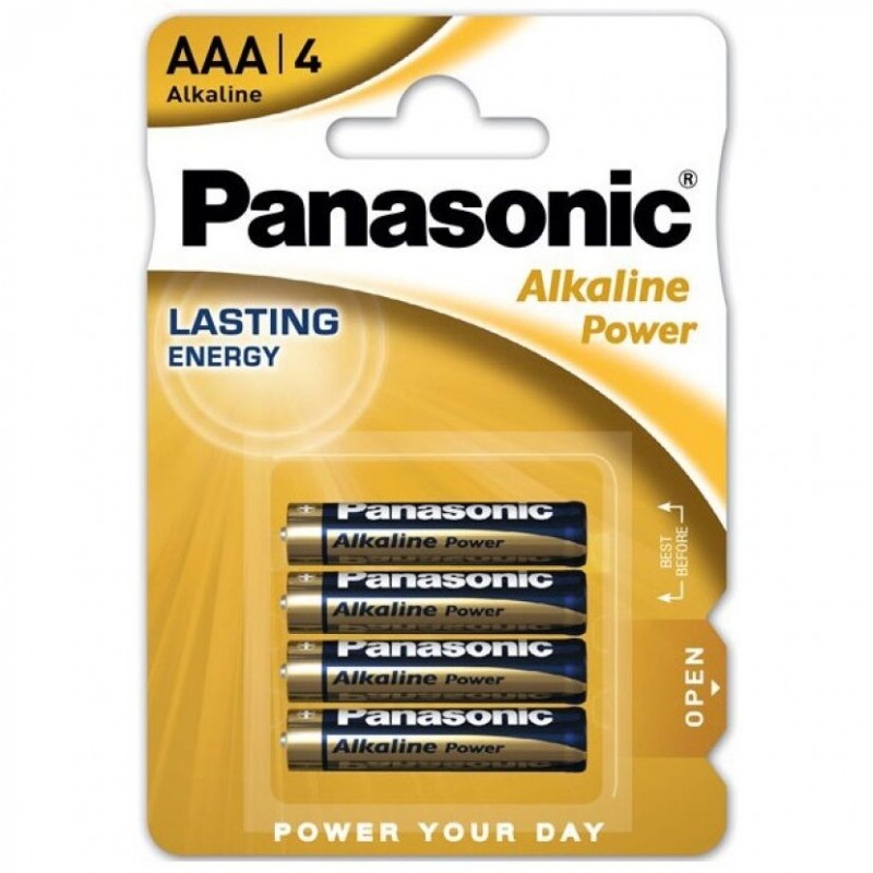 PANASONIC BRONZE PILA ALCALINA AAA LR03 BLISTER*4