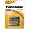 PANASONIC BRONZE PILA ALCALINA AA LR6 BLISTER*4