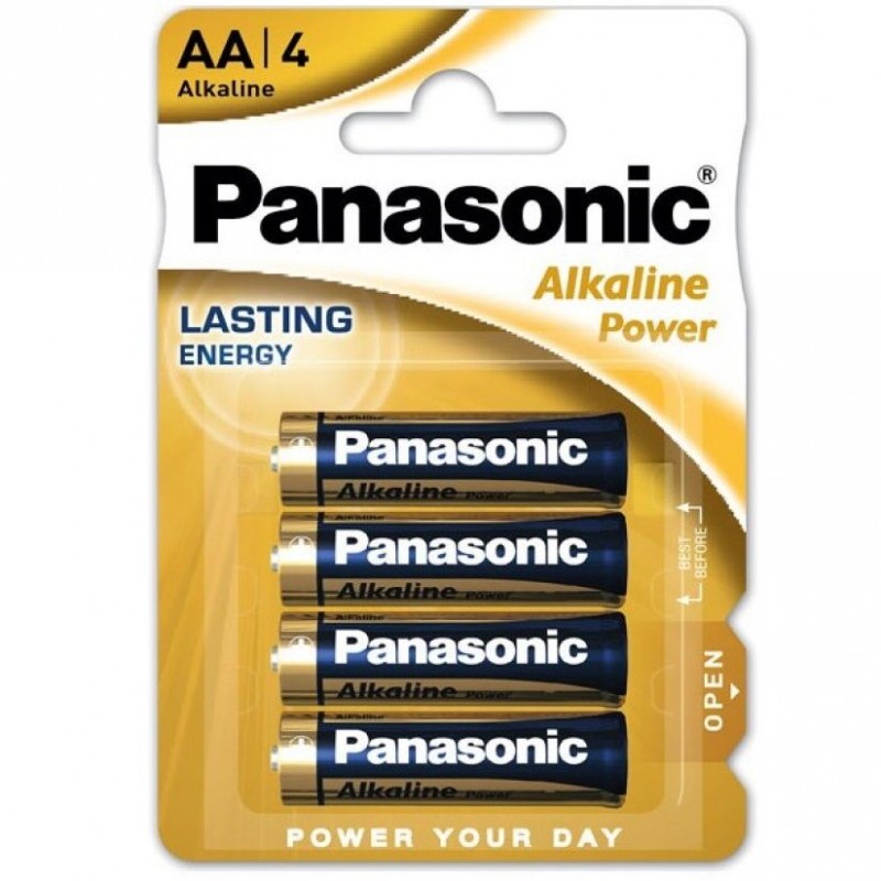 PANASONIC BRONZE PILA ALCALINA AA LR6 BLISTER*4