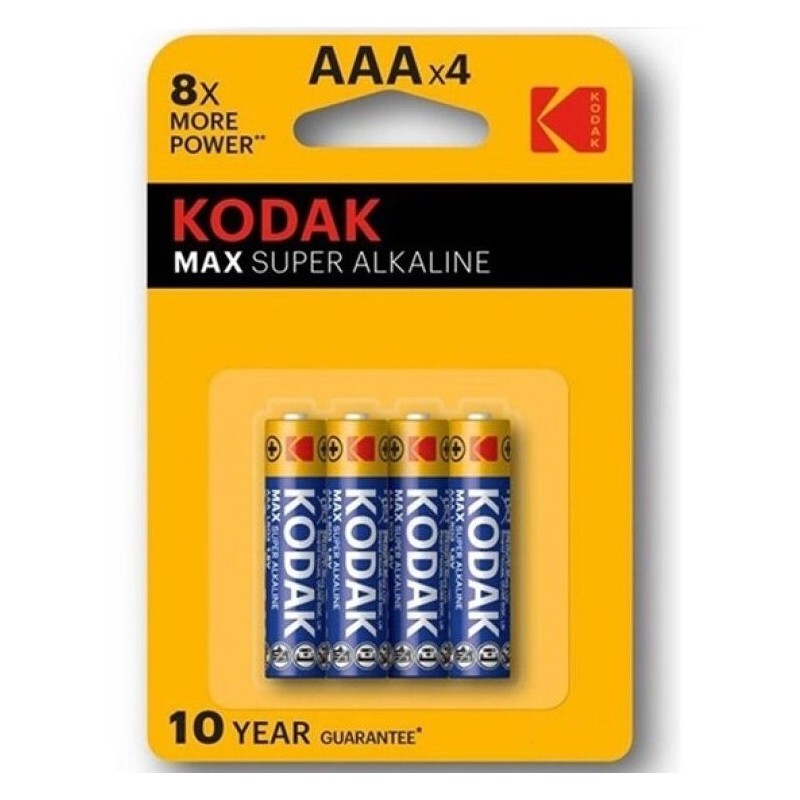 KODAK MAX SUPER PILA ALCALINA AAA LR03 BLISTER*4