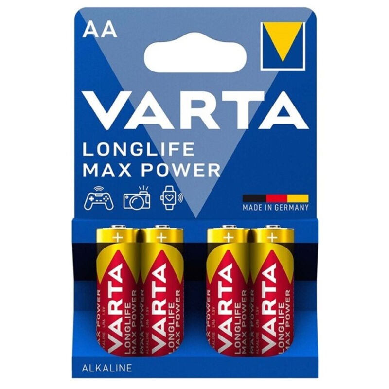 VARTA MAX POWER PILA ALCALINA AA LR6 BLISTER*4