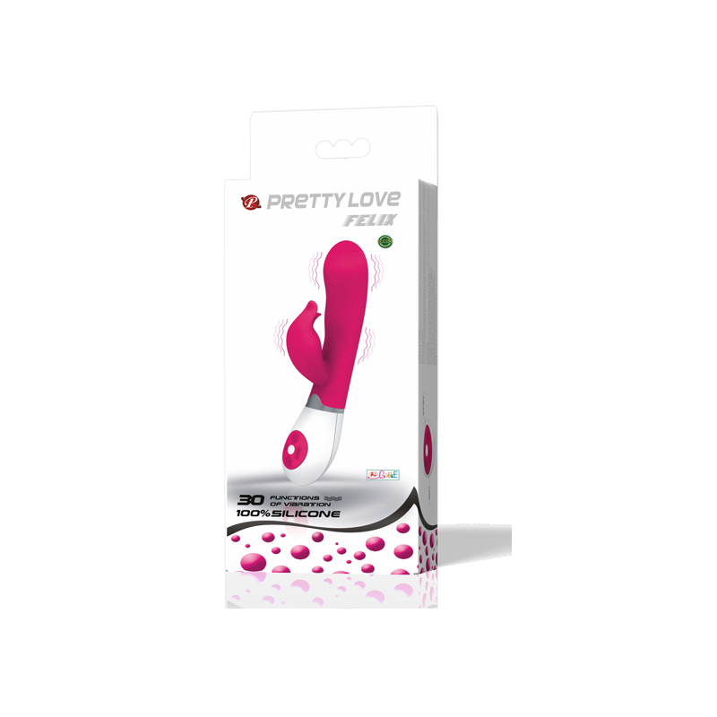 PRETTY LOVE FLIRTATION - VIBRADOR CON ESTIMULADOR FELIX