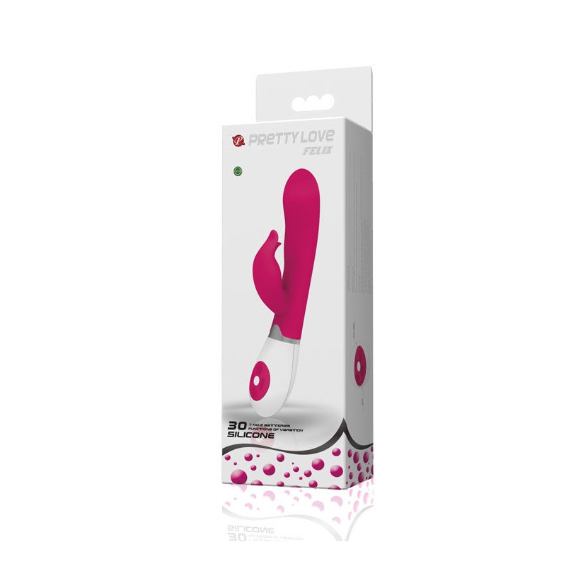 PRETTY LOVE FLIRTATION - VIBRADOR CON ESTIMULADOR FELIX