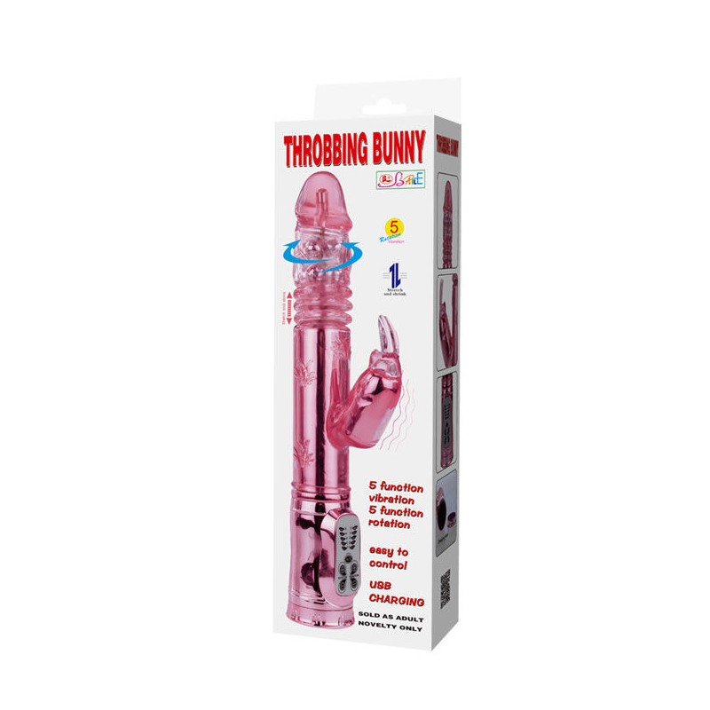 THROBBING BUNNY ROTADOR RAMPANTE ROSA