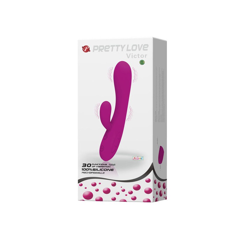 SMART PRETTY LOVE - VIBRADOR CON ESTIMULADOR CLITORIS VICTOR