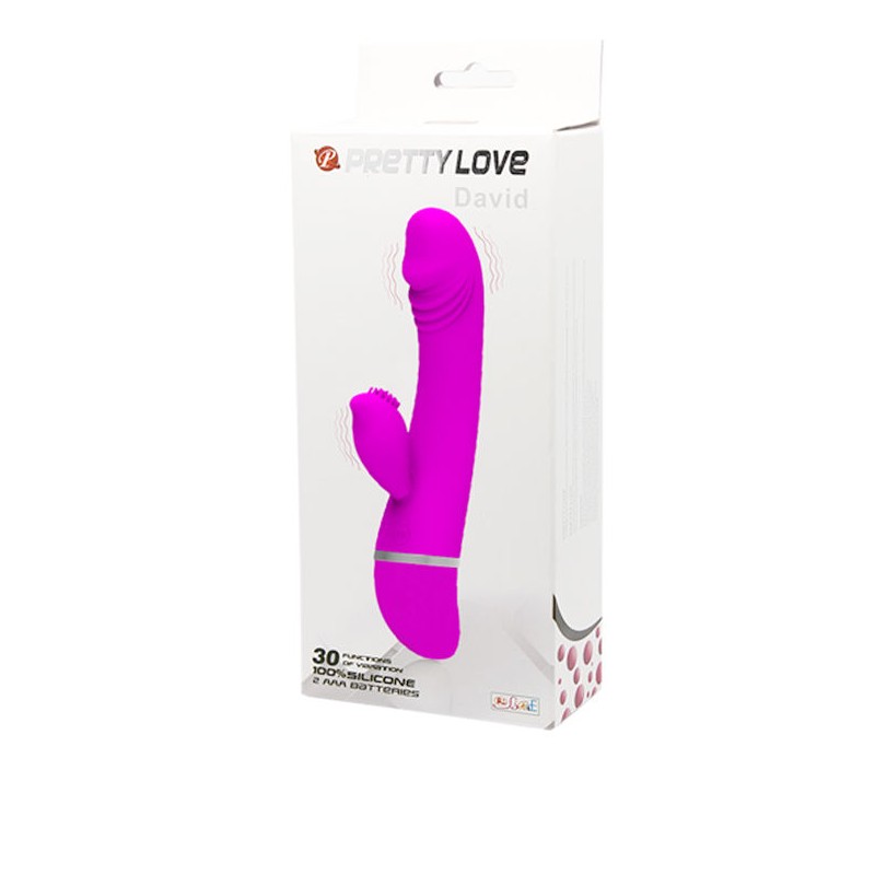 PRETTY LOVE FLIRTATION - VIBRADOR CON RABBIT DAVID