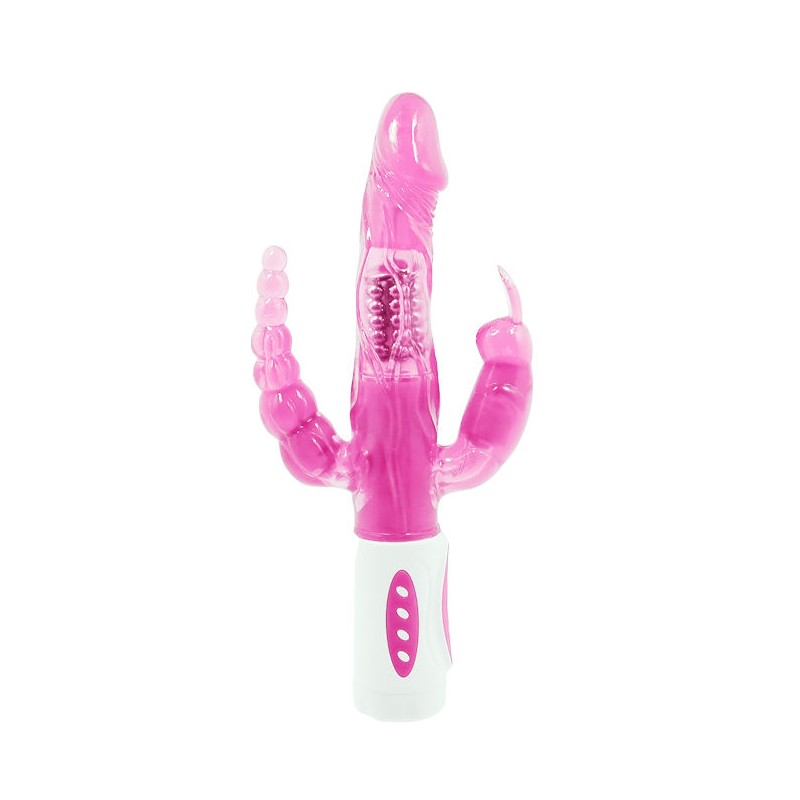 BAILE PRETTY BUNNY TRIPLE VIBRADOR ROTADOR