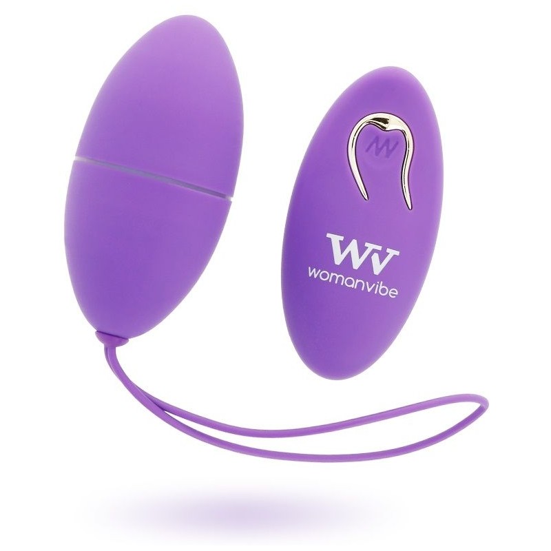 WOMANVIBE  ALSAN HUEVO CONTROL REMOTO NEGRO SILICONA PURPLE