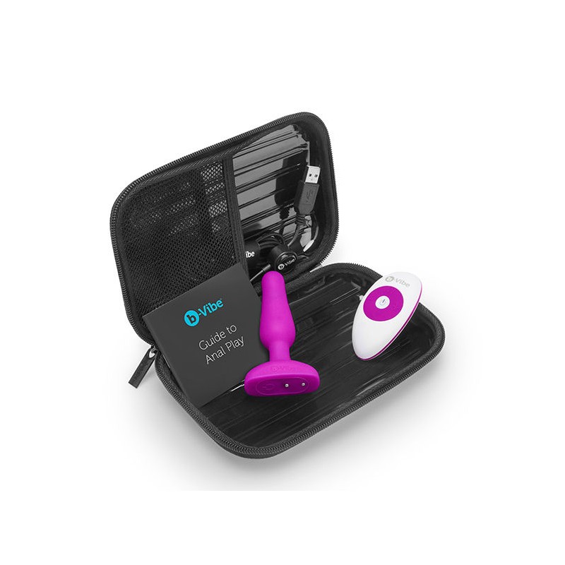 B-VIBE NOVICE CONTROL REMOTO ANAL PLUG FUCHSIA