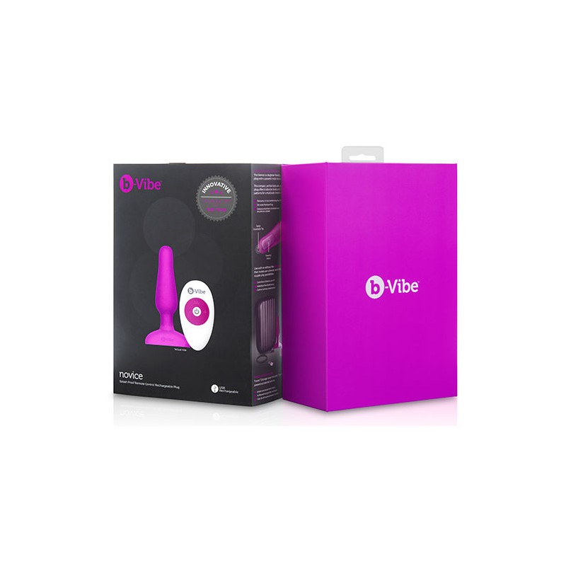 B-VIBE NOVICE CONTROL REMOTO ANAL PLUG FUCHSIA