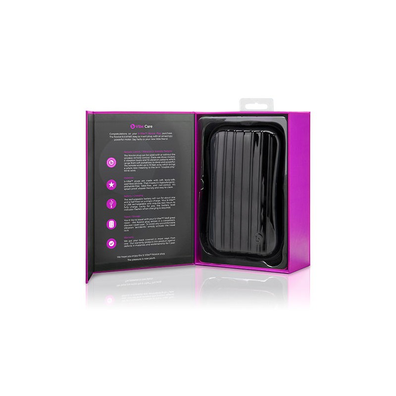 B-VIBE NOVICE CONTROL REMOTO ANAL PLUG FUCHSIA