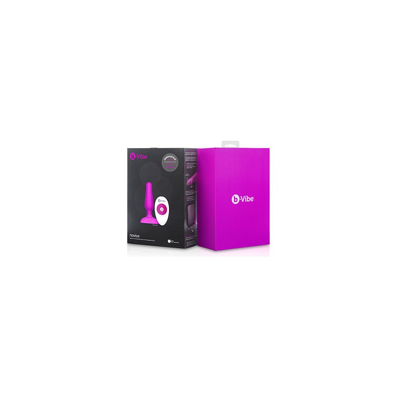 B-VIBE NOVICE CONTROL REMOTO ANAL PLUG FUCHSIA