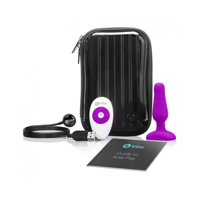 B-VIBE NOVICE CONTROL REMOTO ANAL PLUG FUCHSIA