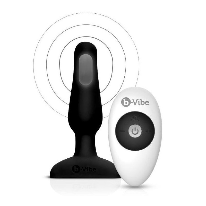 B-VIBE NOVICE CONTROL REMOTO ANAL PLUG NEGRO