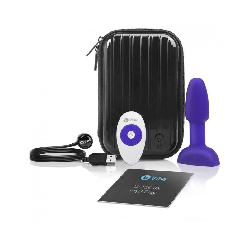 B-VIBE RIMMING CONTROL REMOTO ANAL PLUG  PETITE  LILA