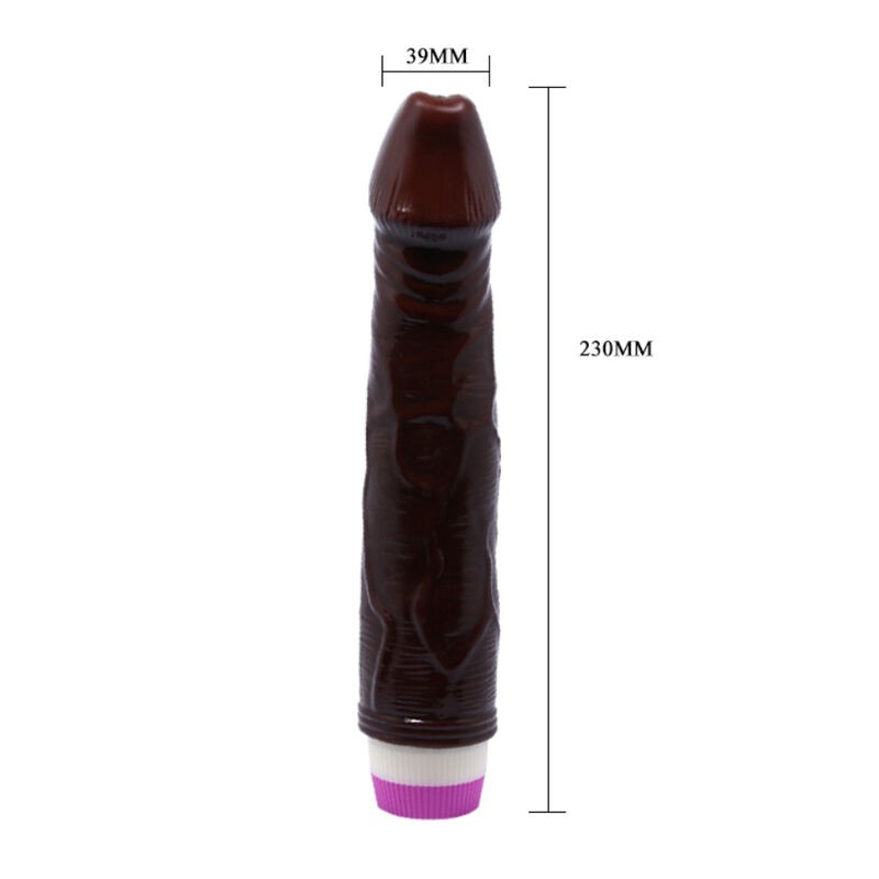 WAVES OF PLEASURE VIBRADOR 23 CM MARRÓN