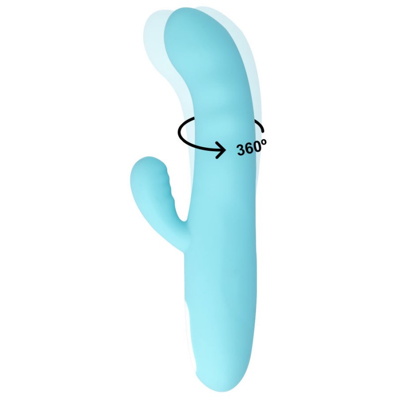 MIA EIFFEL VIBRADOR ROTADOR AZUL TURQUESA