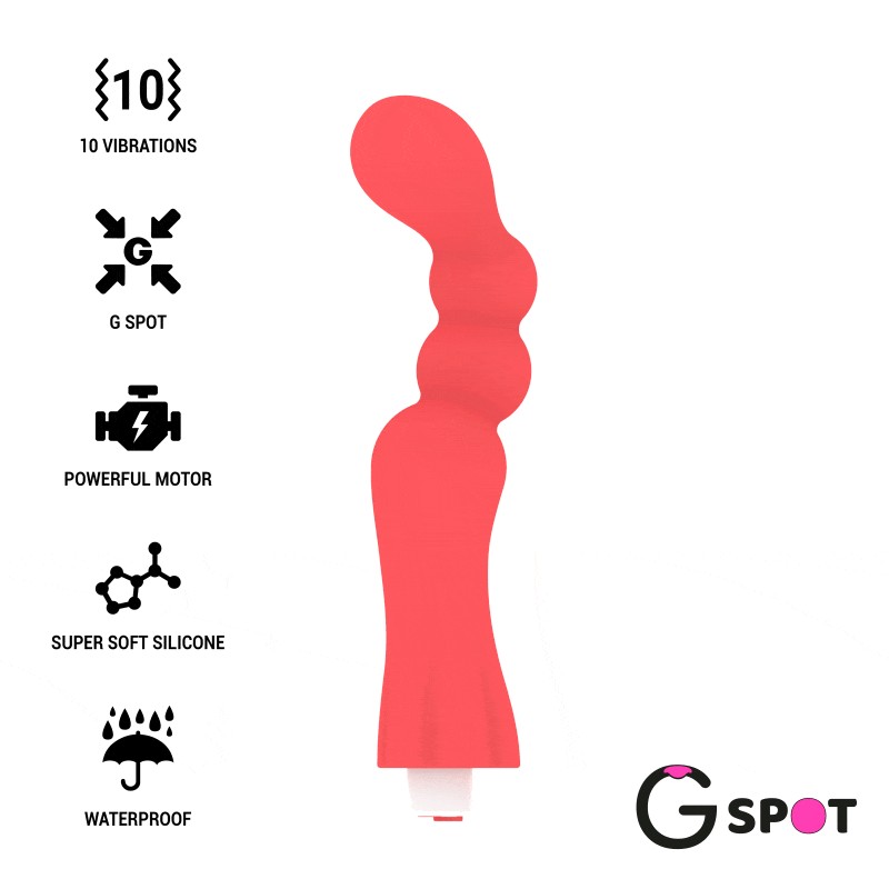 G-SPOT GOHAN VIBRADOR PUNTO G LIGHT RED