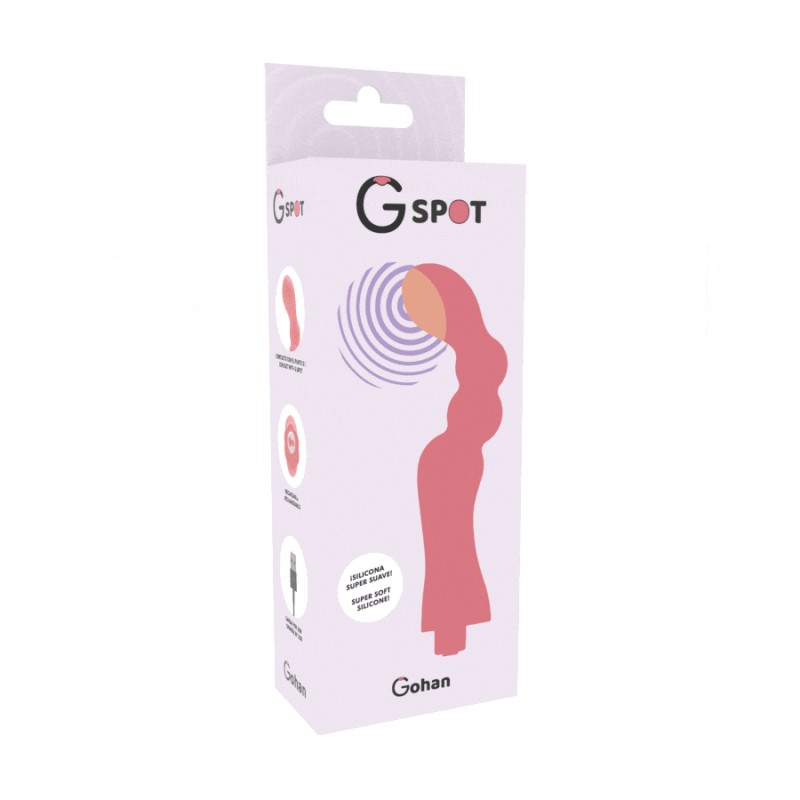 G-SPOT GOHAN VIBRADOR PUNTO G LIGHT RED