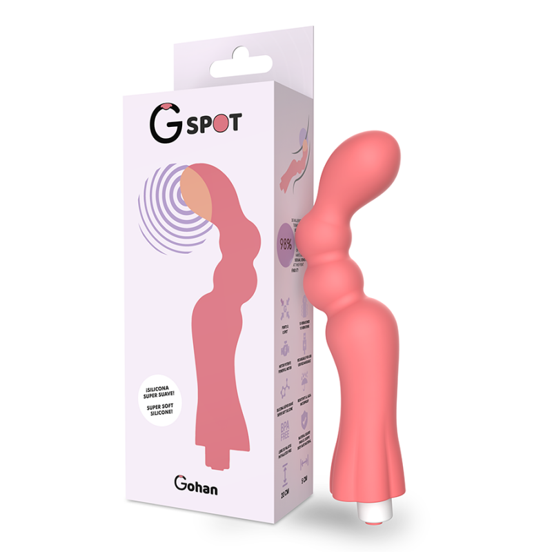 G-SPOT GOHAN VIBRADOR PUNTO G LIGHT RED