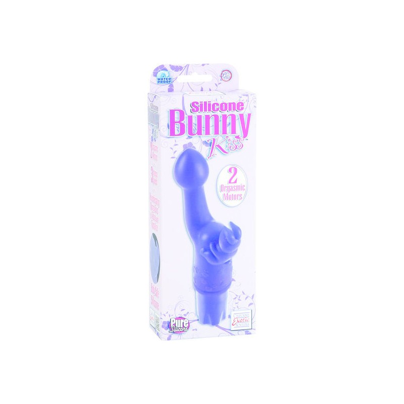 SILICONE CONEJITO VIBRADOR KISS LILA