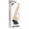 BASECOCK REALISTIC VIBRADOR CONTROL REMOTO NATURAL 19 CM