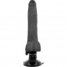 BASECOCK REALISTIC VIBRADOR CONTROL REMOTO NEGRO 19 CM