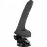 BASECOCK REALISTIC VIBRADOR CONTROL REMOTO NEGRO 19 CM