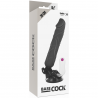 BASECOCK REALISTIC VIBRADOR CONTROL REMOTO NEGRO 20CM