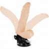 BASECOCK VIBRADOR ARTICULABLE CONTROL REMOTO NATURAL 21CM