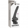 BASECOCK VIBRADOR ARTICULABLE CONTROL REMOTO NEGRO18.5CM