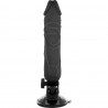 BASECOCK REALISTIC VIBRADOR CONTROL REMOTO NEGRO 20CM