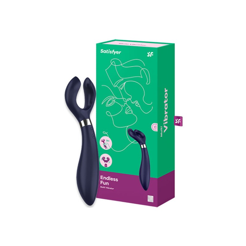 SATISFYER ENDLESS FUN MULTI VIBRADOR 3 AZUL