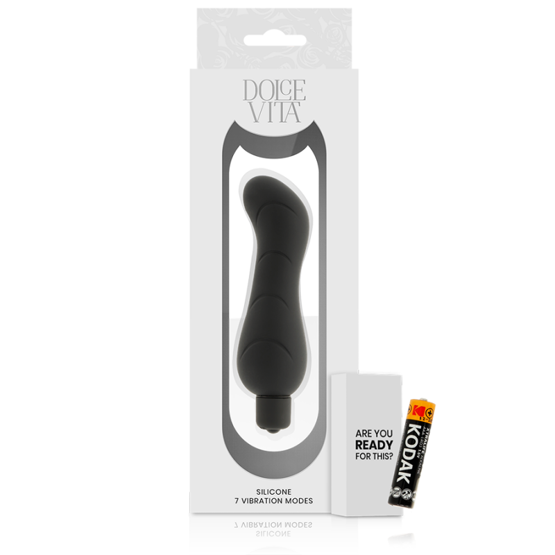 DOLCE VITA  G-SPOT VIBRADOR SILICONA NEGRO