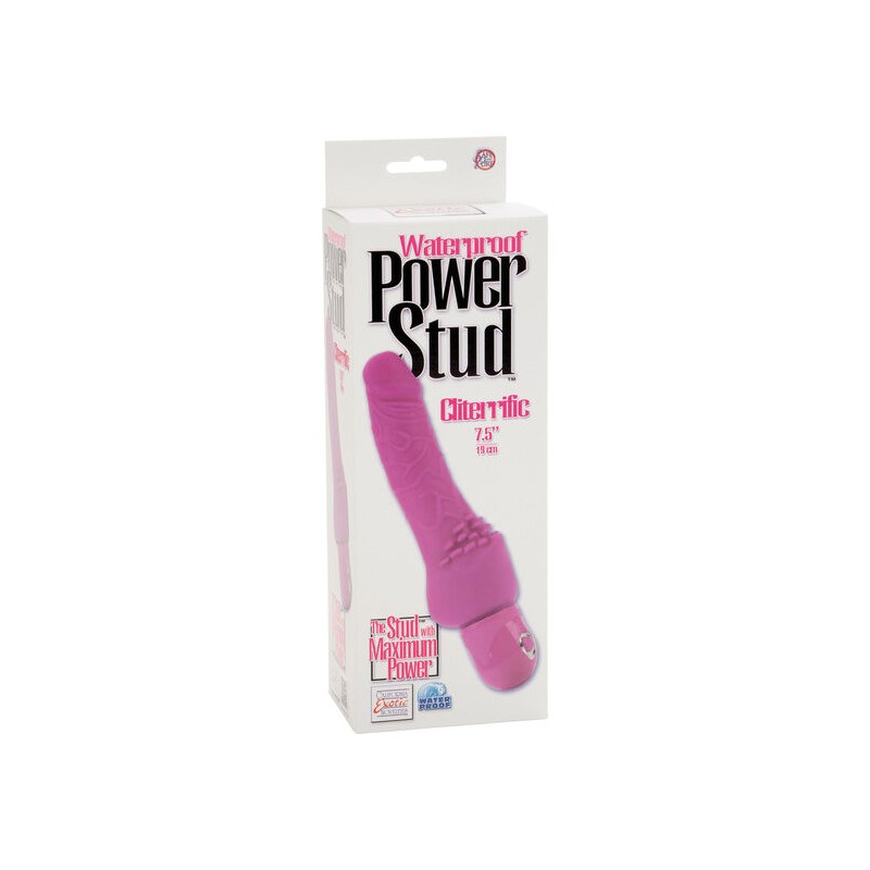 CALEX POWER STUD CLITERRIFIC VIBRADOR ROSA