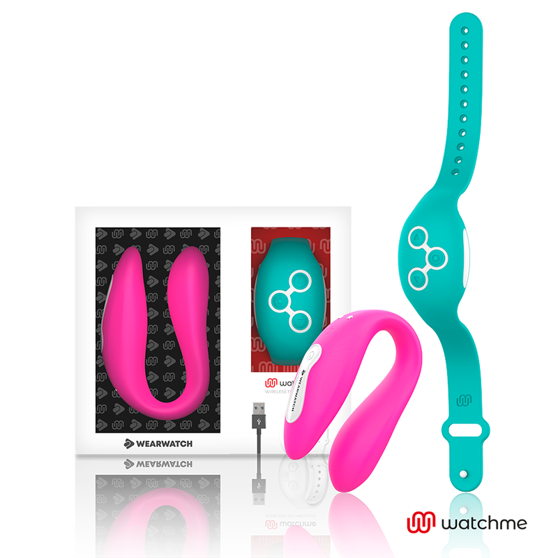 WEARWATCH VIBRADOR DUAL TECHNOLOGY WATCHME FUCSIA / AGUA MARINA