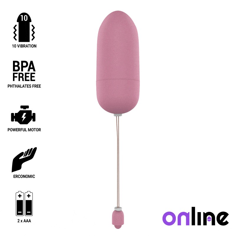 ONLINE HUEVO VIBRADOR WATERPROOF - ROSA