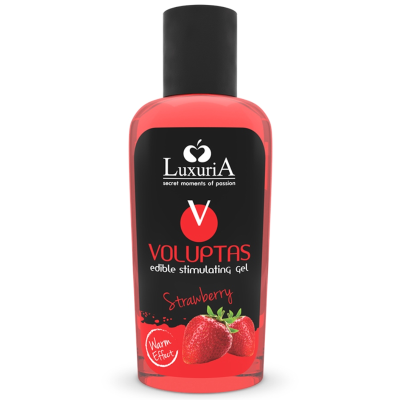 LUXURIA VOLUPTAS GEL MASAJE COMESTIBLE EFECTO CALOR - FRESA 100 ML