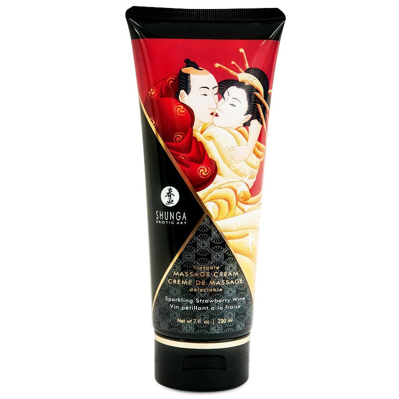 SHUNGA CREMA MASAJE FRESAS Y CAVA 200 ML