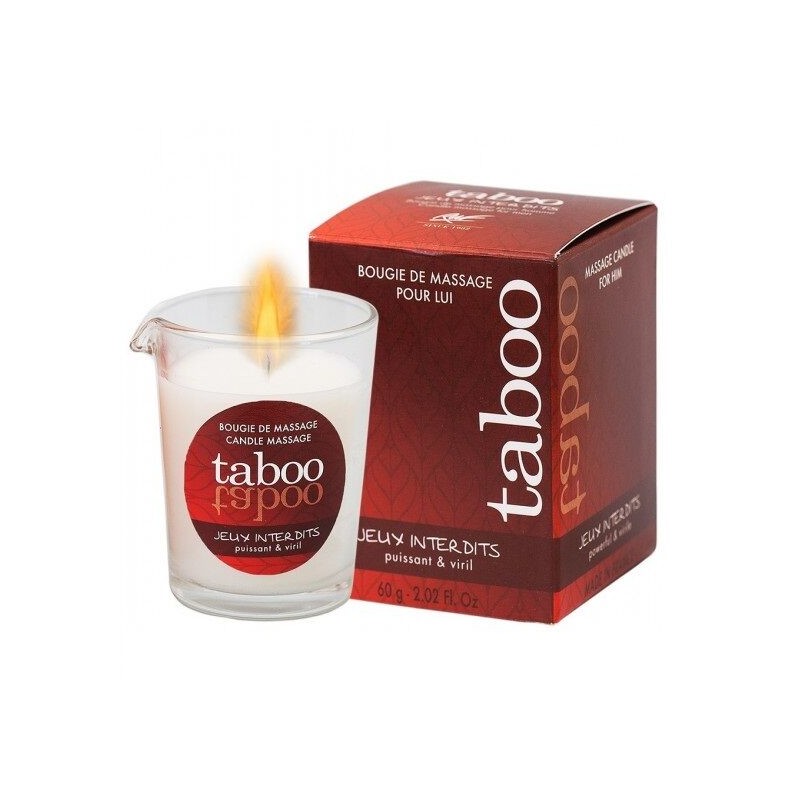 TABOO VELA DE MASAJE PARA ÉL JEUX INTERDITS AROMA LIQUEN SALVAJE