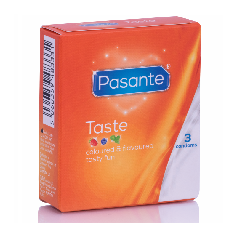 PASANTE PRESERVATIVOS SABORES 3 UNIDADES