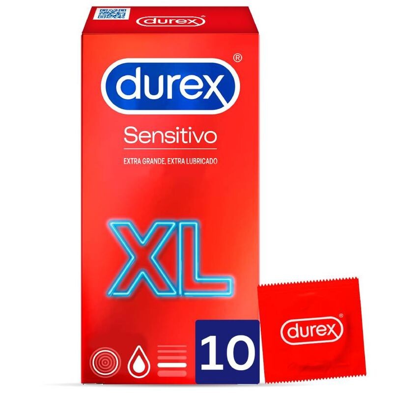 DUREX - PRESERVATIVOS SENSITIVO XL 10 UNIDADES