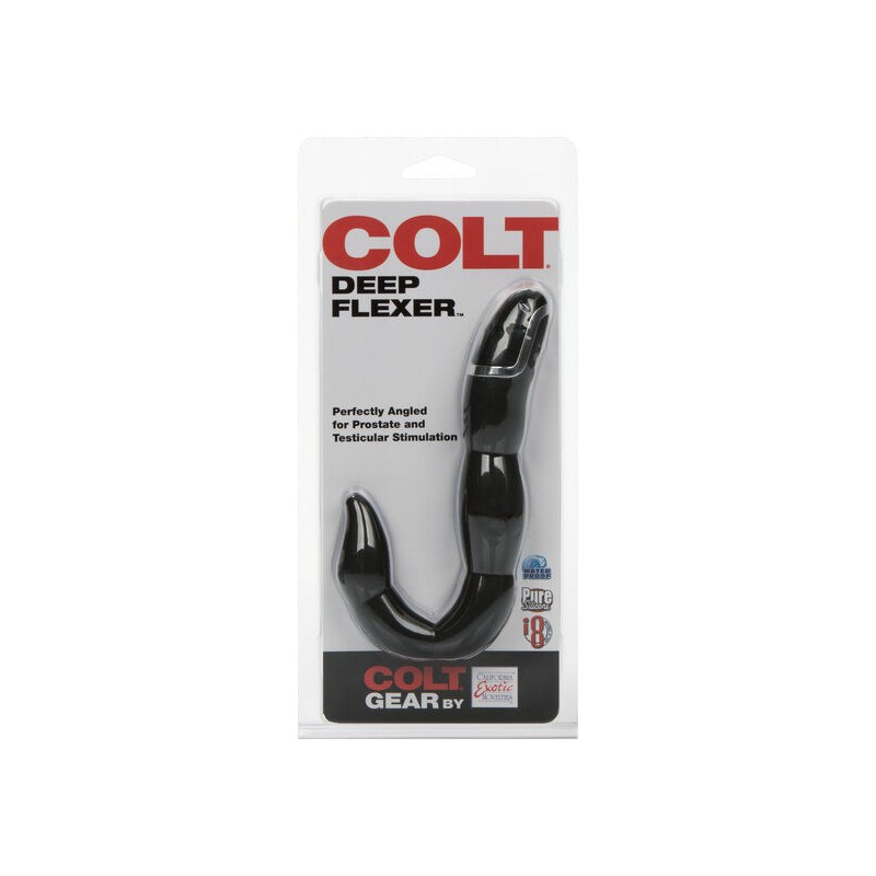 COLT DEEP VIBRADOR ANAL FLEXIBLE NEGRO